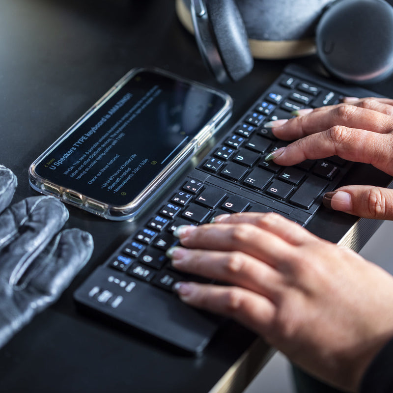 TYPE Keyboard Matte Black - U Speakers Bluetooth Wireless Keyboard