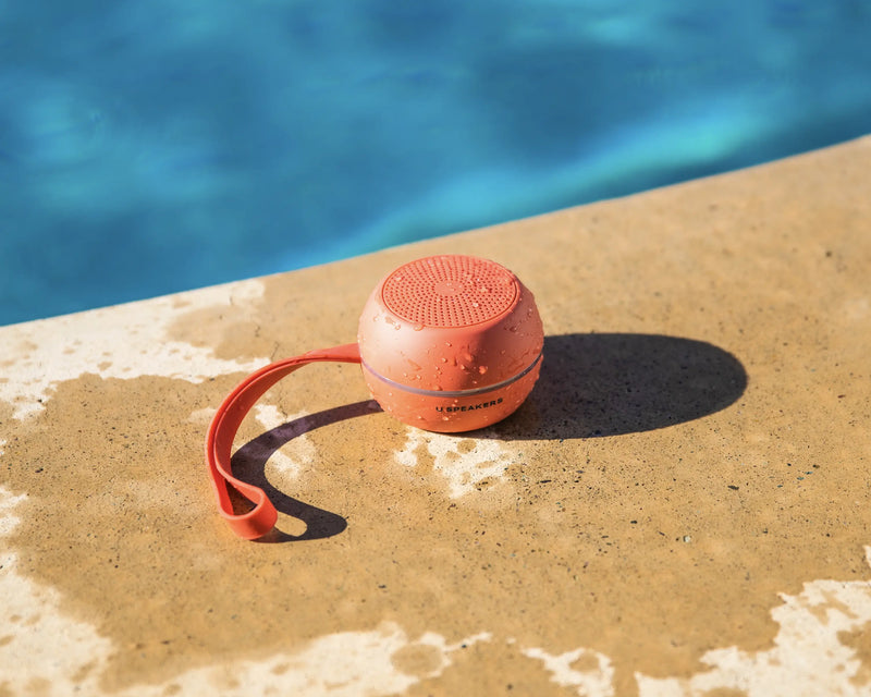 U Hydro Blood Orange Speaker - High pressure water resistant shower & outdoor wireless speaker