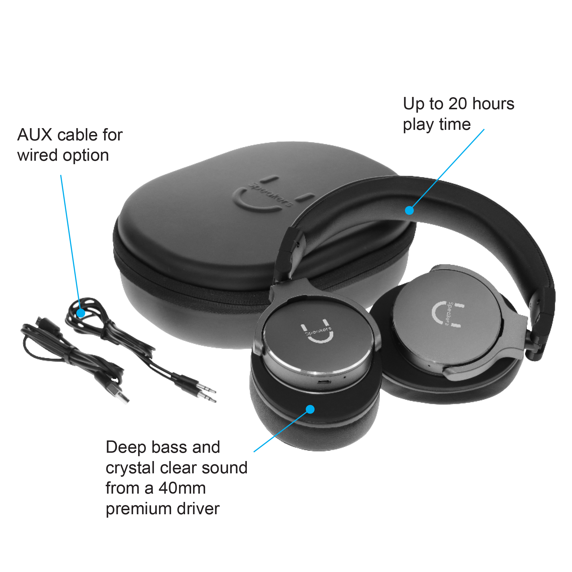 U Evolve Headphones with ANC - Space Grey - U Speakers