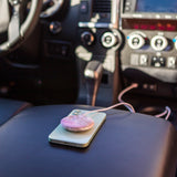 PowerPop Gemstone on phone in car