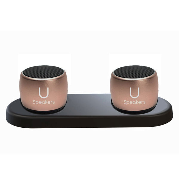 U Pro Speakers Rose Gold- with Charging Tray