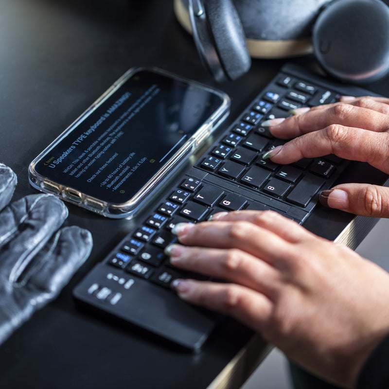 TYPE Keyboard Matte Black - U Speakers Bluetooth Wireless Keyboard